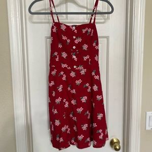 Hollister Small Red Floral Dress
